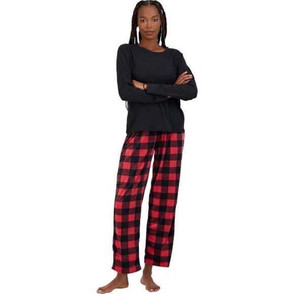 BEARPAW 2 PIECE size medium plaid holiday Christmas PAJAMA SLEEPWEAR SET - Picture 2 of 8